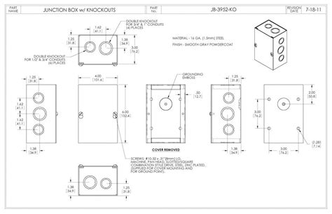 electrical junction box with knockout|knockout sizes for electrical boxes.